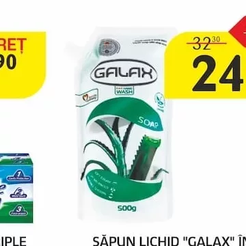 SĂPUN LICHID "GALAX" ÎN SORTIMENT, 0,5 L.