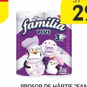 PROSOP DE HÂRTIE "FAMILIA", 2 BUC.