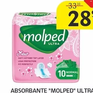 ABSORBANTE "MOLPED" ULTRA DEO, 10 BUC.