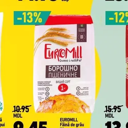 EUROMILL Făină de grâu 1Kg