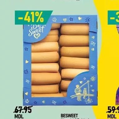 BESWEET Biscuiți Răchițele cu gem de merișoare 700g