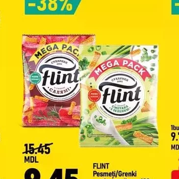 FLINT Pesmeți/Grenki sortiment divers 100g