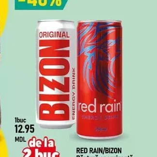 RED RAIN/BIZON Băutură energizantă 250ml