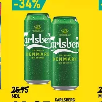 CARLSBERG Bere blondă 0.5L
