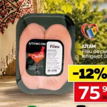 JUTAM Fileu de pui refrigerat 0.9kg