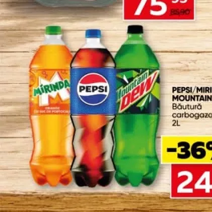 PEPSI/MIRINDA/MOUNTAIN DEW Băutură carbogazoasă 2L