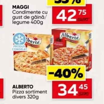 ALBERTO Pizza sortiment divers 320g