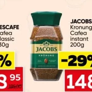 JACOBS Kronung Cafea instant 200g