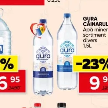 GURA CĂINARULUI Apă minerală sortiment divers 1.5L