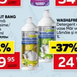 Detergent de vase Măr verde/ Lămâie și mentă 1L