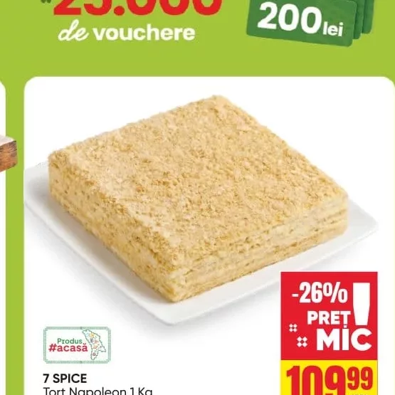 7 SPICE Tort Napoleon 1 Kg