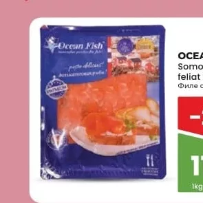 OCEAN FISH File de somon sărat feliat 200g