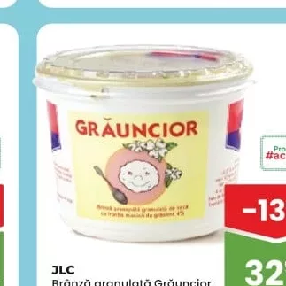 JLC Brânză granulată Grăuncior 4% 400g