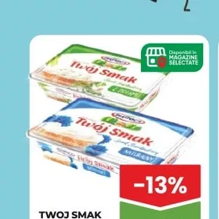 TWOJ SMAK Brânză cremă natură/ verdeață 133g
