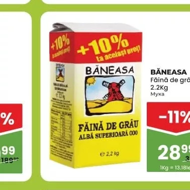 BĂNEASA Făină de grâu 2.2kg