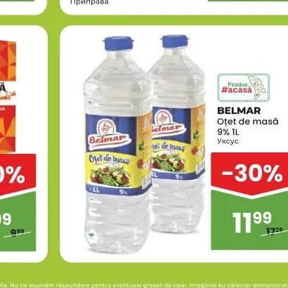 BELMAR Oțet de masă 9% 1L