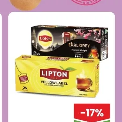 LIPTON Ceai negru sortiment divers 25p