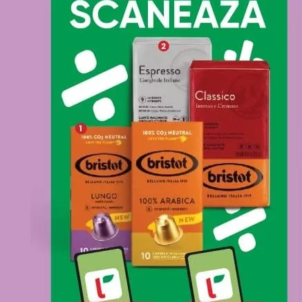 BRISTOT Cafea capsule sortiment divers 55g 10buc