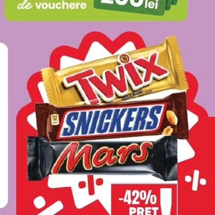 SNICKERS/ MARS/ TWIX Batonaș standard 50g