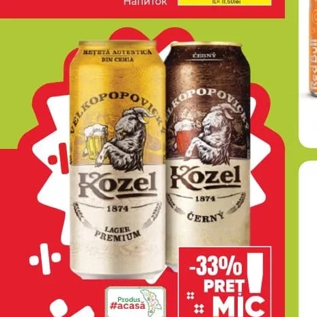 KOZEL Bere brună/ blondă 0.5L