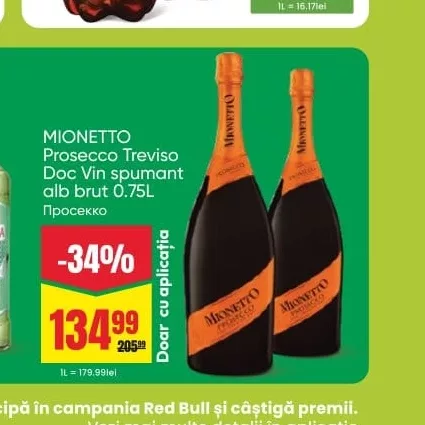 MIONETTO Prosecco Treviso Doc Vin spumant alb brut 0.75L