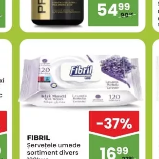 FIBRIL Șervețele umede sortiment divers 120buc