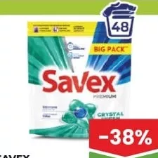 SAVEX Detergent capsule 48buc 2in1 sortiment divers