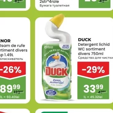 DUCK Detergent lichid WC sortiment divers 750ml