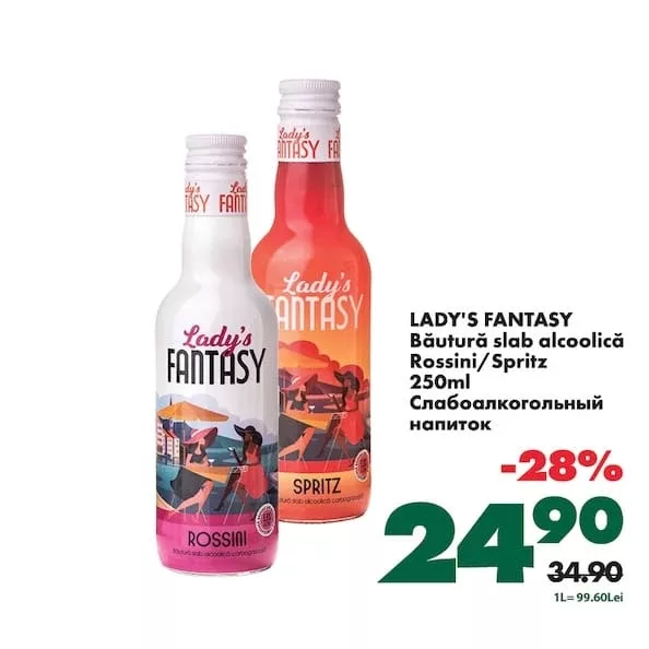 LADY'S FANTASY Băutură slab alcoolică Rossini/Spritz 250ml