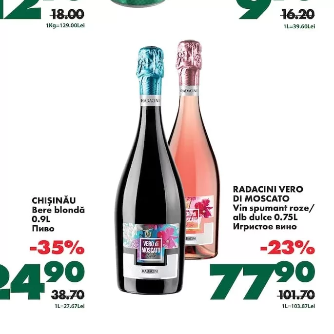 RADACINI VERO DI MOSCATO Vin spumant roze/ alb dulce 0,75L