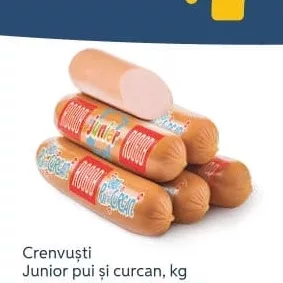 Crenvuști Junior pui și curcan, kg