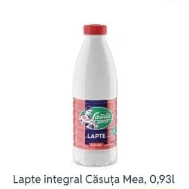 Lapte integral Căsuța Mea, 0,93l