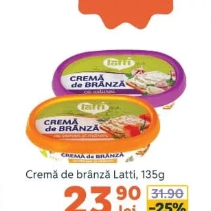 Cremă de brânză Latti, 135g