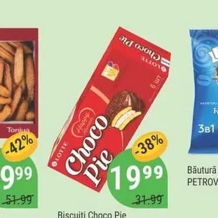 Biscuiți Choco Pie LOTTE 168g