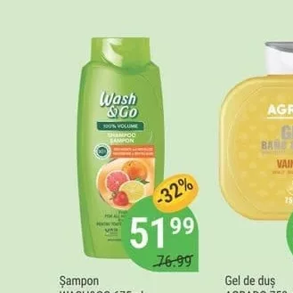 Șampon WASH&GO 675ml