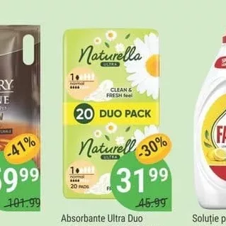 Absorbante Ultra Duo NATURELLA 14/16/20 buc.