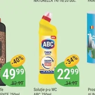 Soluție p-u WC ABC 750ml
