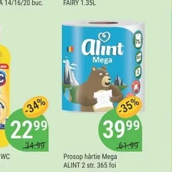 Prosop hârtie Mega ALINT 2 str. 365 foi
