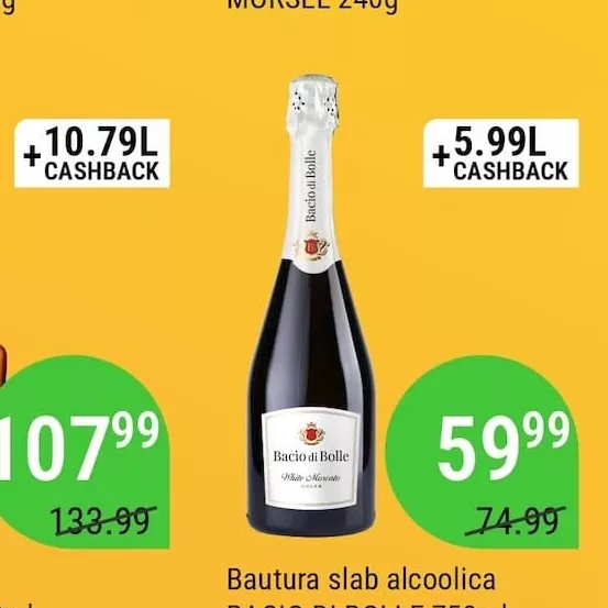 Băutură slab alcoolică BACIO DI BOLLE 750ml