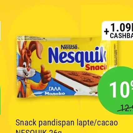 Snack pendispan lapte/cacao NESQUIK 26g