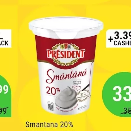 Smantana 20% PRESIDENT 350g