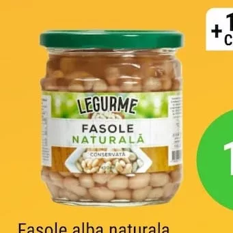 Fasole albă naturală LEGURME 430g/400g