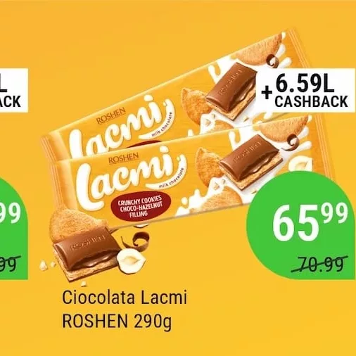 Ciocolată Lacmi ROSHEN 290g