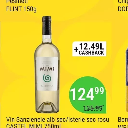 Vin Sanzienele alb sec/isterie sec roșu CASTEL MIMI 750ml