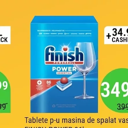 Tablete p-u masina de spalat vase FINISH POWER 86buc
