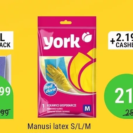 Manusi latex S/L/M YORK