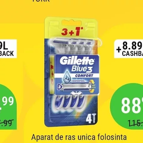 Aparat de ras unica folosinta GILLETTE BLUE III