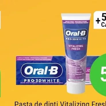 Pasta de dinti Vitalizing Fresh/Arctic Fresh ORAL-B 3D White 75ml