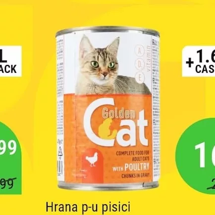 Hrana p-u pisici GOLDEN CAT 415g