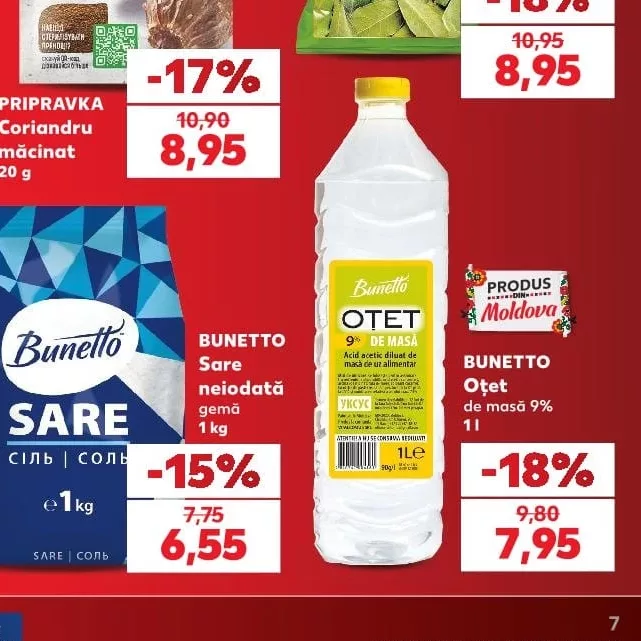 BUNETTO Уксус столовый 9%